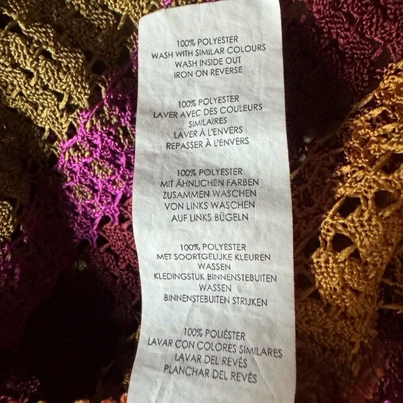 Nasty Gal striped Crochet maxi dress with short sleeves Size 10 - Picture 13 of 13